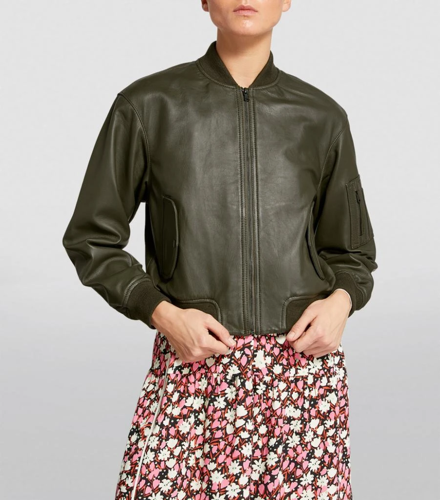 商品ME+EM|Leather Bomber Jacket,价格¥6208,第3张图片详细描述