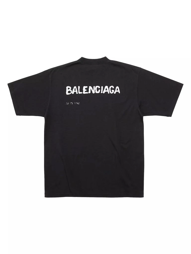 商品Balenciaga|Hand Drawn T-Shirt Large Fit,价格¥5249,第2张图片详细描述