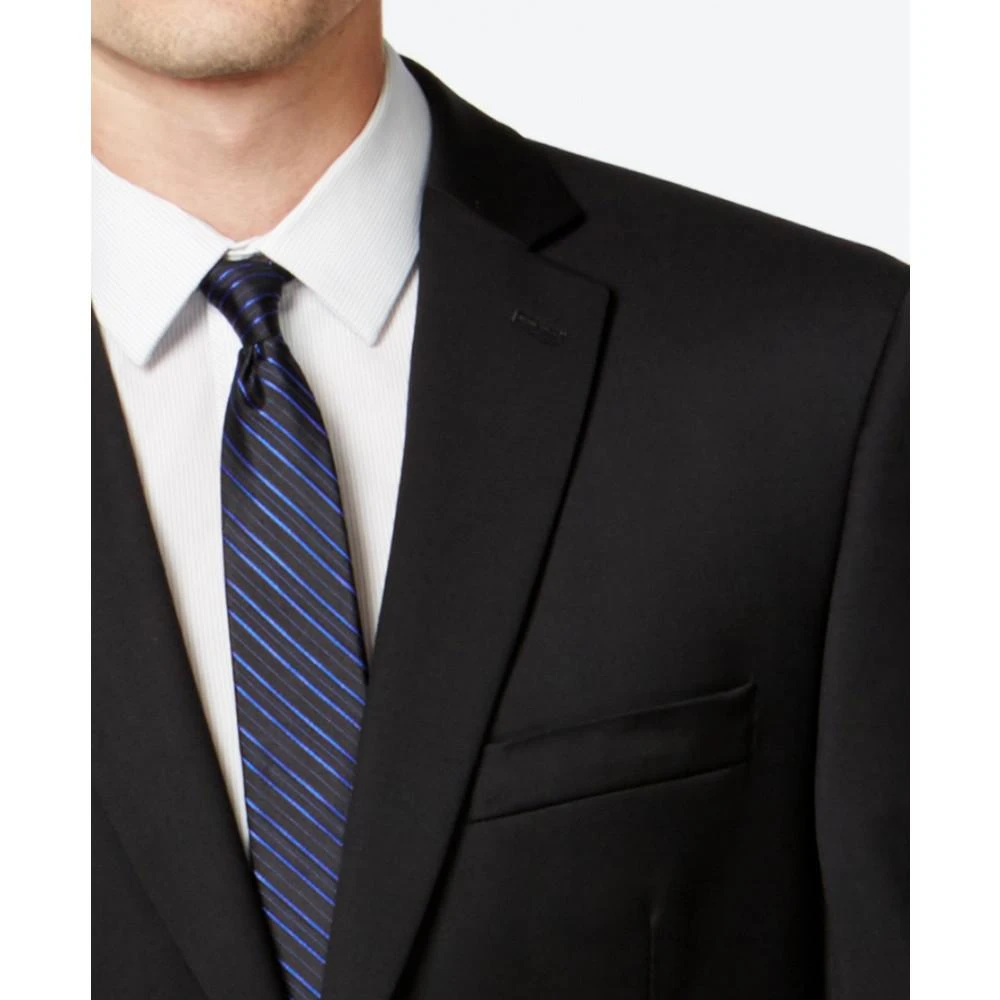 商品Calvin Klein|Black Solid Modern-Fit Suit,价格¥2408,第2张图片详细描述