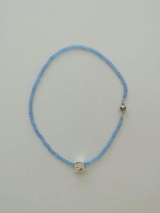 商品MIDNIGHT MOMENT|Magnet Square Jade necklace_3Colors,价格¥680,第1张图片