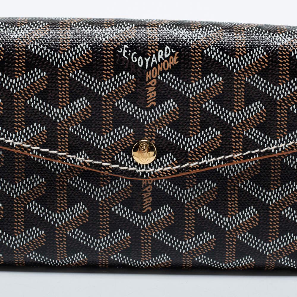 Goyard Brown Goyardine Coated Canvas and Leather Double Flap Continental Wallet商品第7张图片规格展示