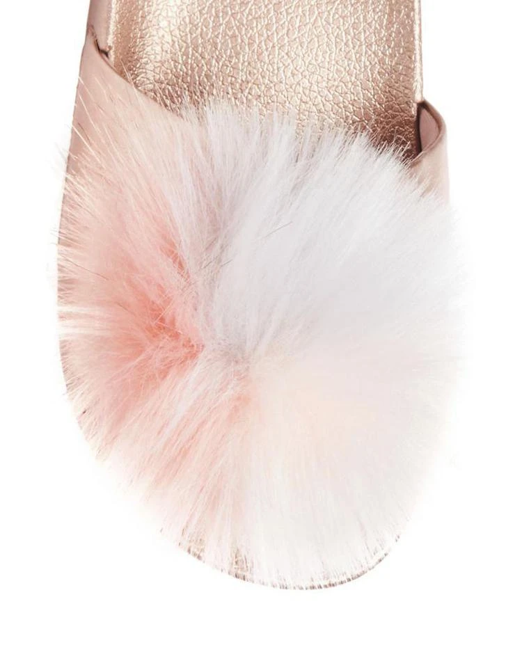 商品Steve Madden|Spiral Faux Fur Slides,价格¥221,第4张图片详细描述