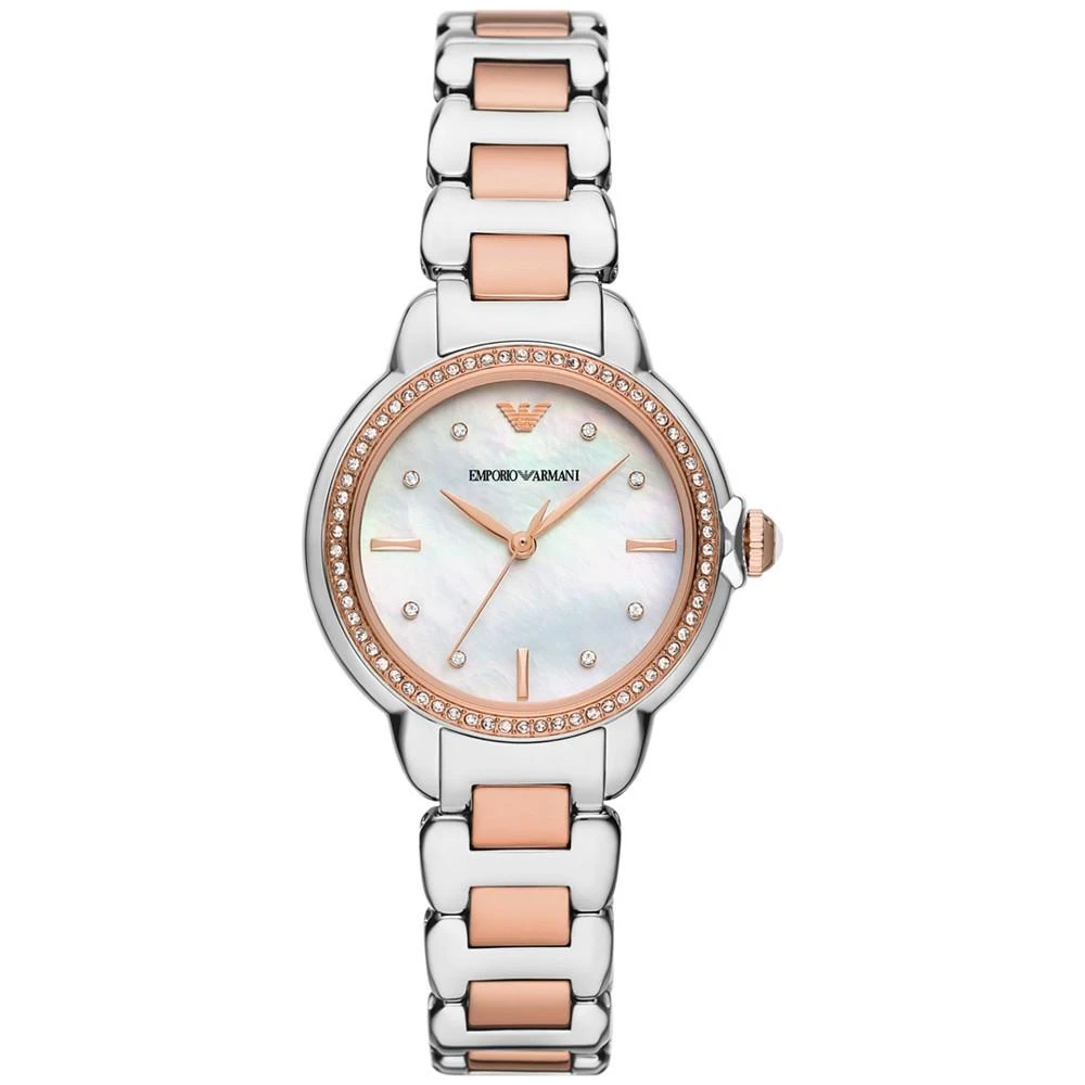 商品Emporio Armani|Women's Two-Tone Stainless Steel Bracelet Watch 32mm,价格¥2388,第1张图片