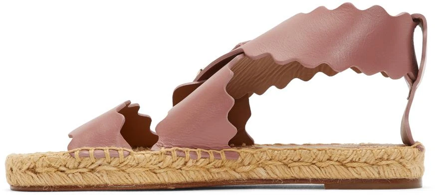 商品Chloé|Pink Lauren Espadrille Sandals,价格¥1785,第3张图片详细描述