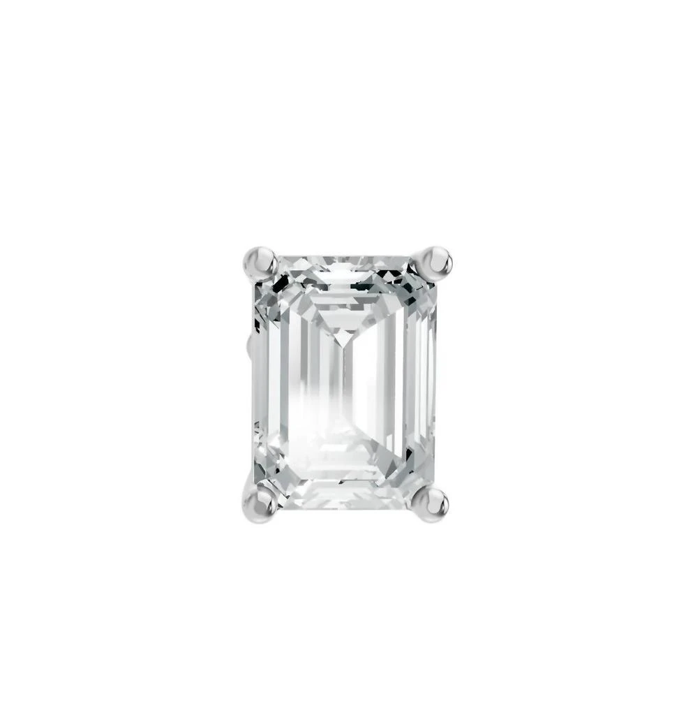 商品AAMIAA|Aamiaa - Women's Emerald Shape 4 Prong Push Back Studs,价格¥1564,第2张图片详细描述