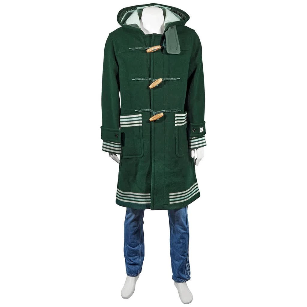 商品Burberry|Double-faced Wool Stripe Detail Duffle Coat,价格¥7564,第1张图片