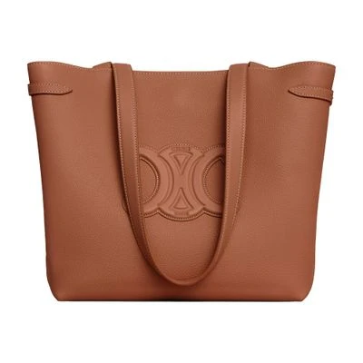 商品Celine|【预售】 女士 单肩包 Cabas Anaïs Triomphe小号粒面牛皮革手袋  CEL63Z5CBR1,价格¥18457,第1张图片
