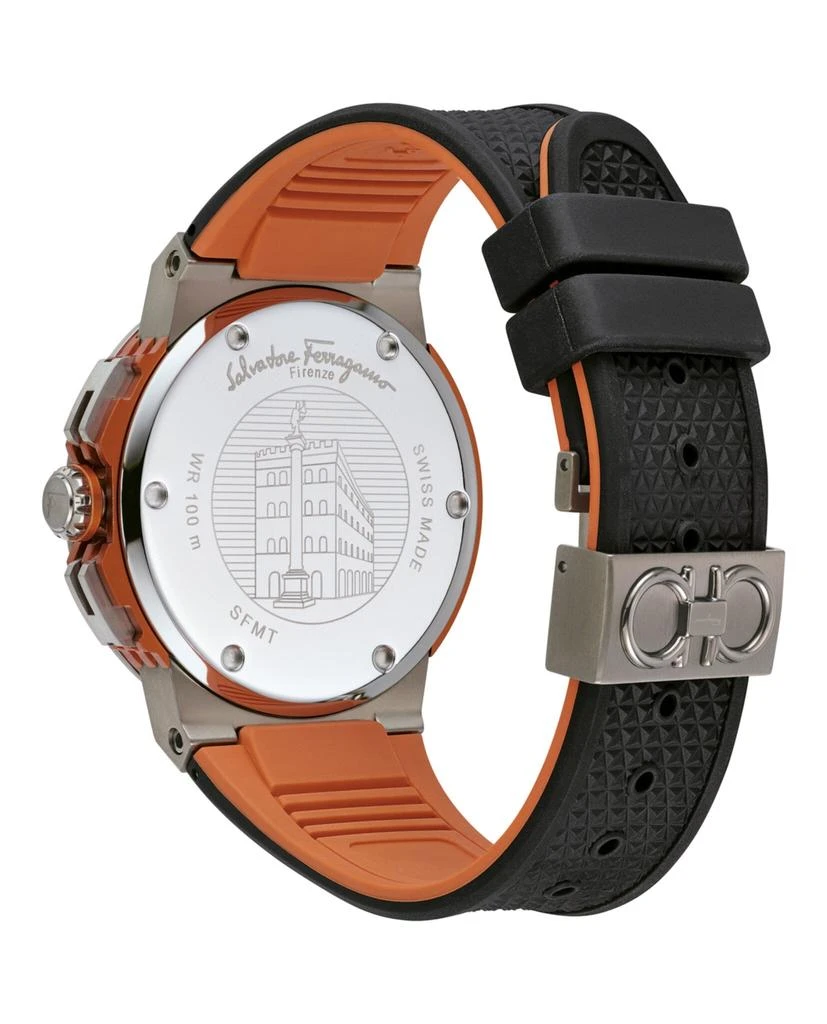 商品Salvatore Ferragamo|F-80 Titanium Tech Silicone Watch,价格¥4172,第3张图片详细描述