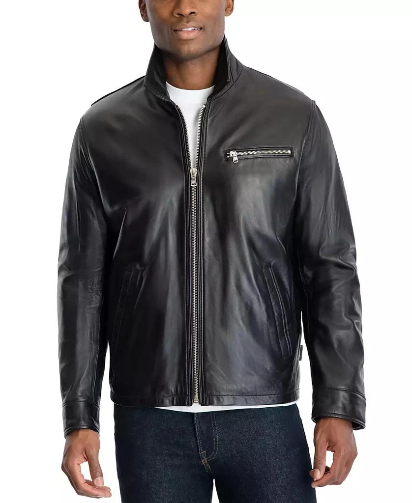 商品Michael Kors|Men's James Dean Leather Jacket, Created for Macy's,价格¥1521,第5张图片详细描述