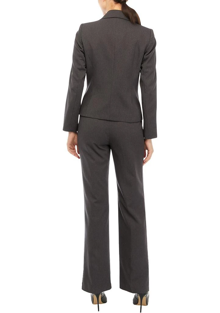 商品Le Suit|Women’s Petite Tonal Pinstripe Two Button Jacket and Kate Pant Set,价格¥830,第2张图片详细描述