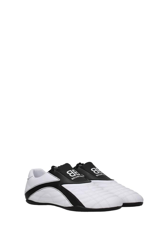 Sneakers Leather White Black商品第2张图片规格展示