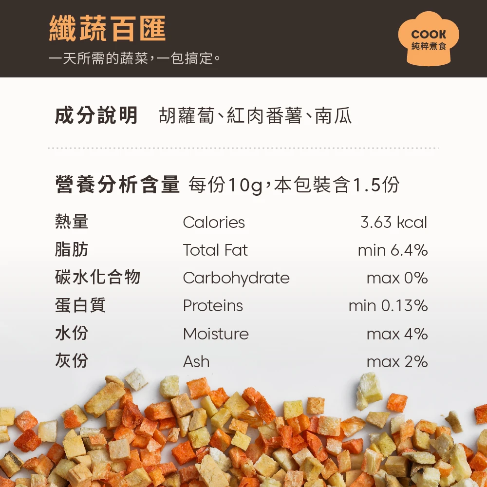 冻干纯粹煮食_纤蔬百汇（猫犬均适用）|Simple Food Series 商品