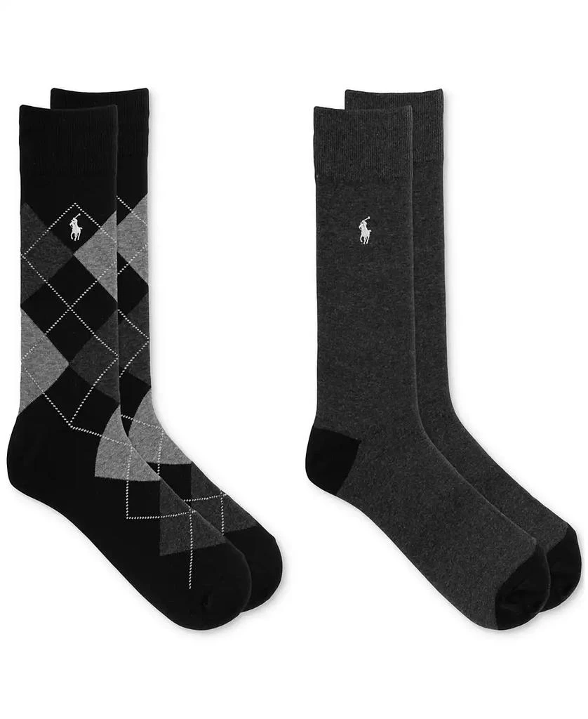 商品Ralph Lauren|Men's Argyle Slack Socks, 2-Pack,价格¥115,第1张图片详细描述
