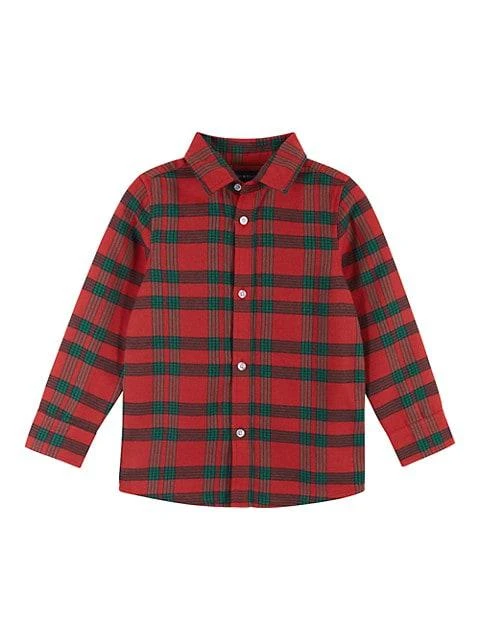 商品Andy & Evan|Little Boy's Flannel Shirt, Suspenders & Pants 3-Piece Set,价格¥357,第3张图片详细描述