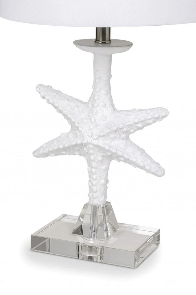 商品Homezia|Set Of Two White Coastal Starfsh Table Lamps,价格¥2091,第3张图片详细描述