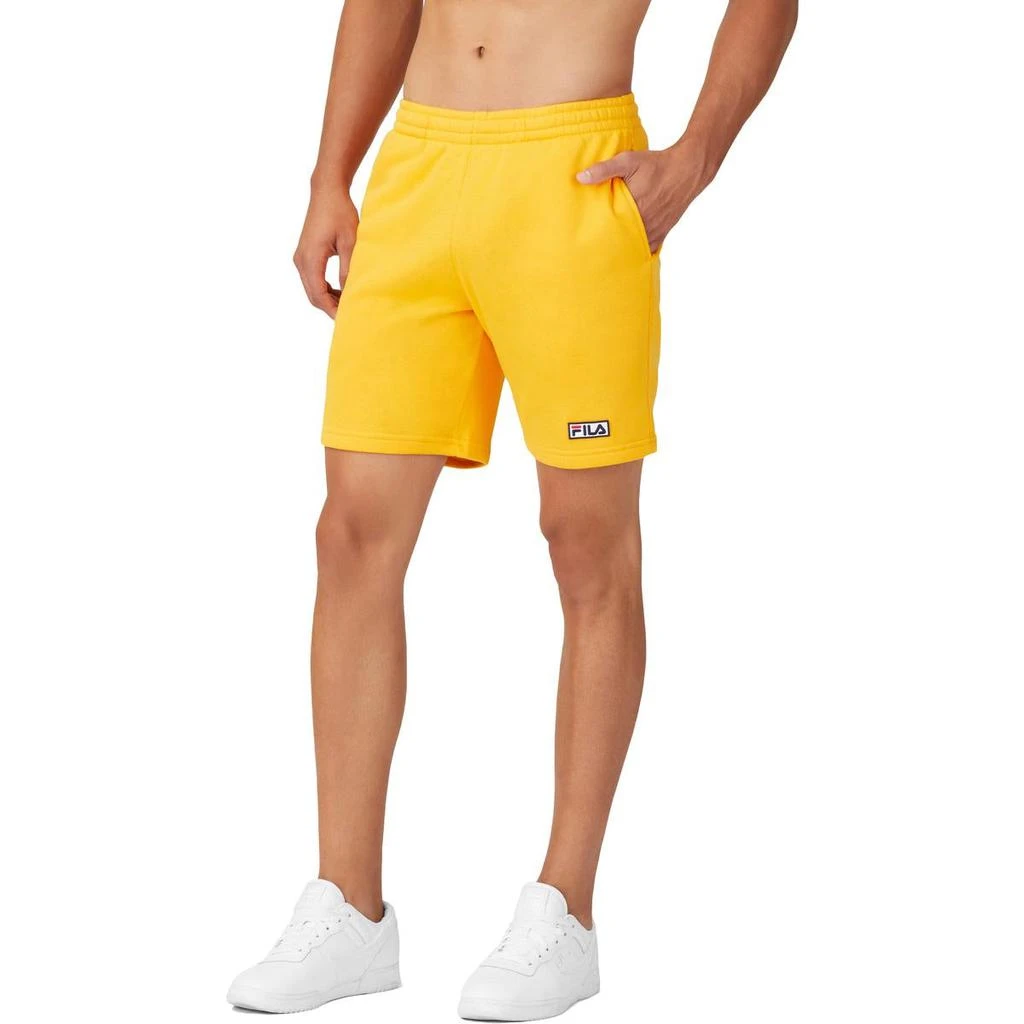 商品Fila|Fila Kylan Men's Cotton Fleece Athletic Fitness Pull On Shorts,价格¥45,第3张图片详细描述