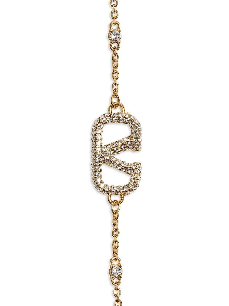 商品Valentino|VLogo Signature Bracelet in Metal, Swarovski® Crystals and Pearls,价格¥5103,第4张图片详细描述
