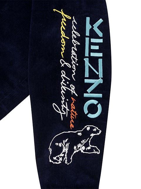 商品Kenzo|Little Kid's & Kid's Embroidered Corduroy Hoodie,价格¥772,第6张图片详细描述