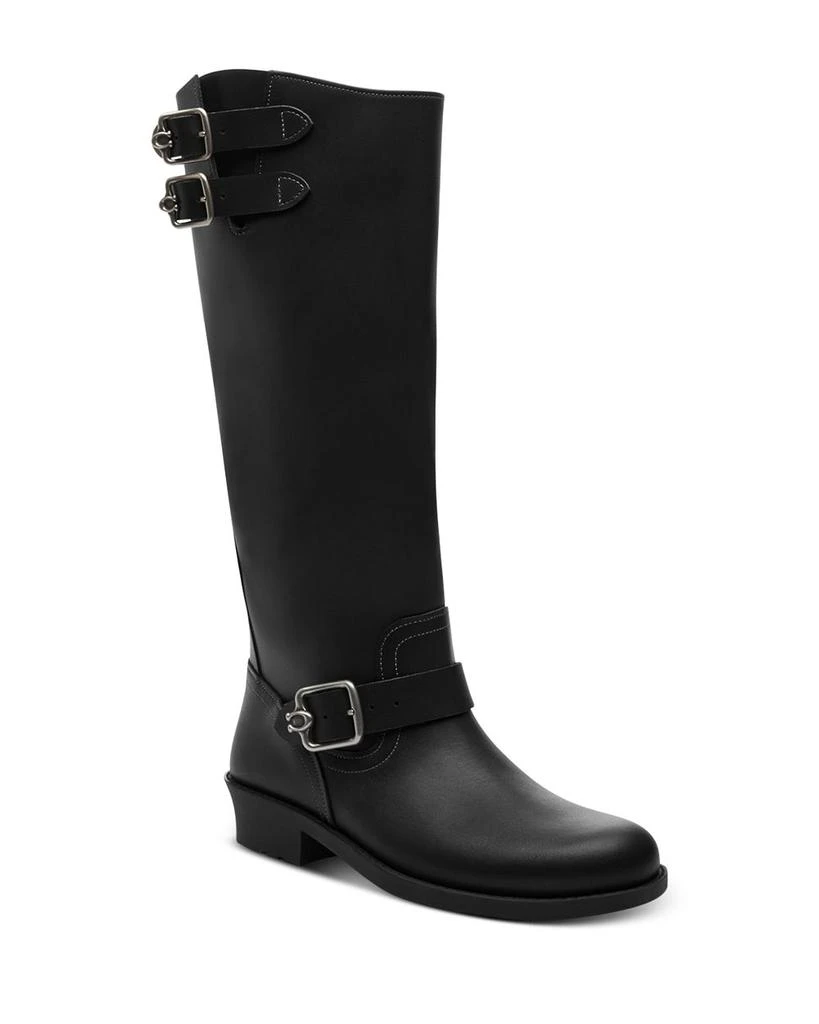 商品Coach|Women's Daria Leather Moto Boots,价格¥2450,第1张图片