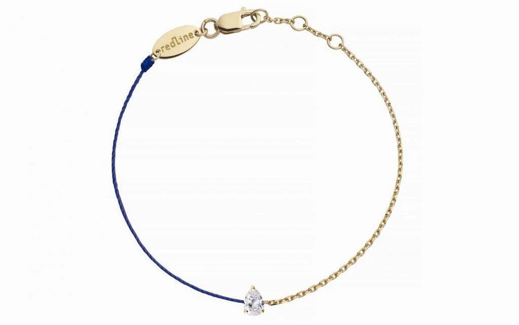 商品Redline|18ct yellow gold and diamond chain and thread beacelet,价格¥6997,第1张图片