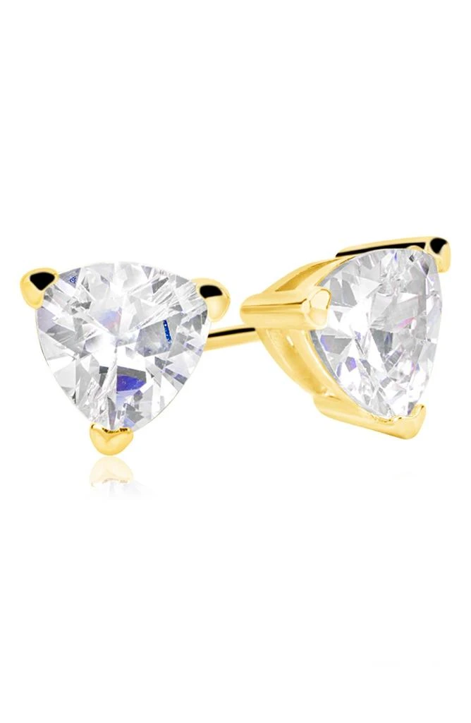 商品Suzy Levian|Sterling Silver Trillion Shape CZ Stud Earrings,价格¥516,第1张图片