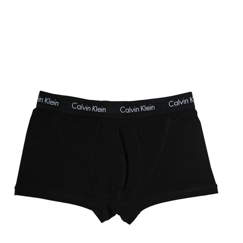 Calvin Klein 卡尔文 克莱恩 黑色棉弹性纤维男士平角内裤一条装 NU2664-001 商品