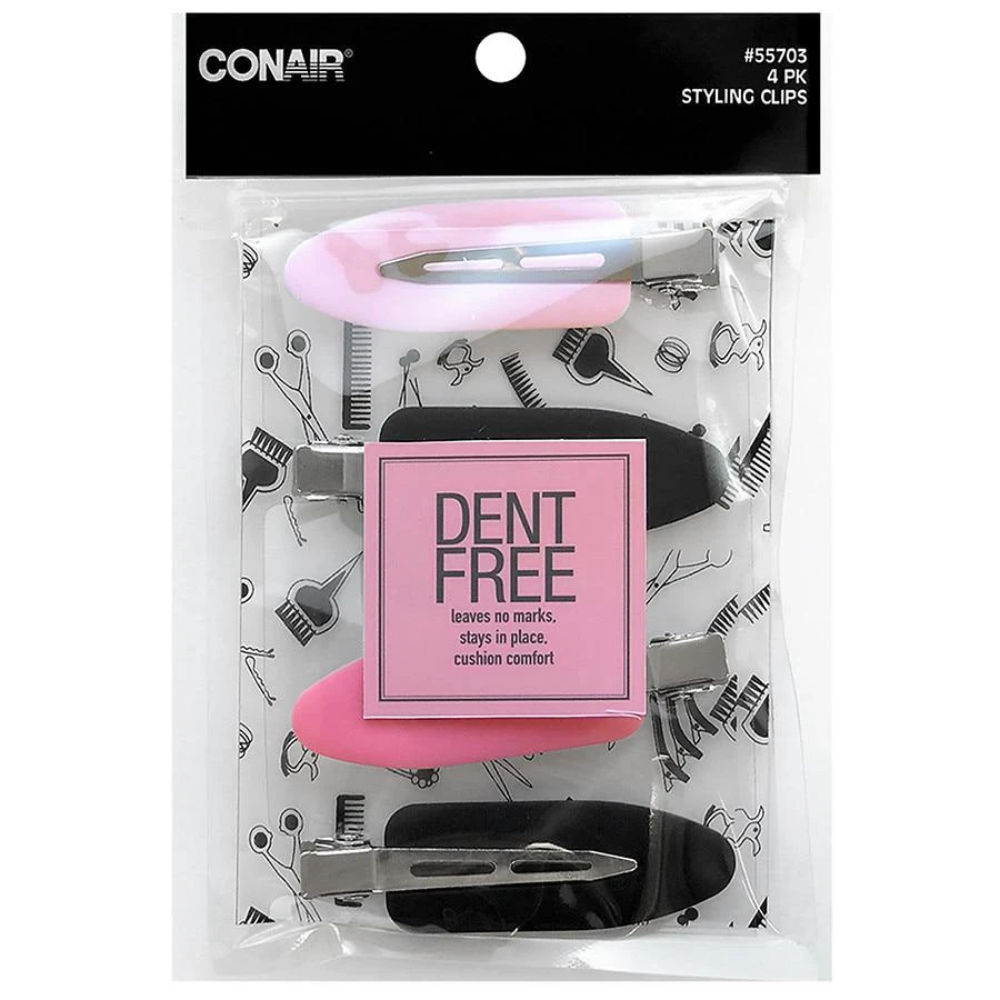 商品Conair|Dent-Free Styling Soft-Touch Salon Hair Clips,价格¥65,第1张图片