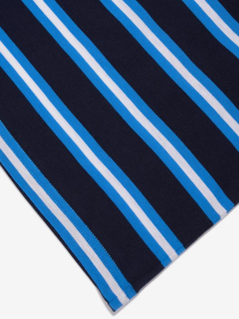 商品Lacoste|Boys Striped Logo T-Shirt in Navy,价格¥177,第4张图片详细描述
