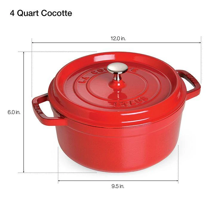 法国STAUB 珐琅铸铁圆形炖锅 4夸脱 商品