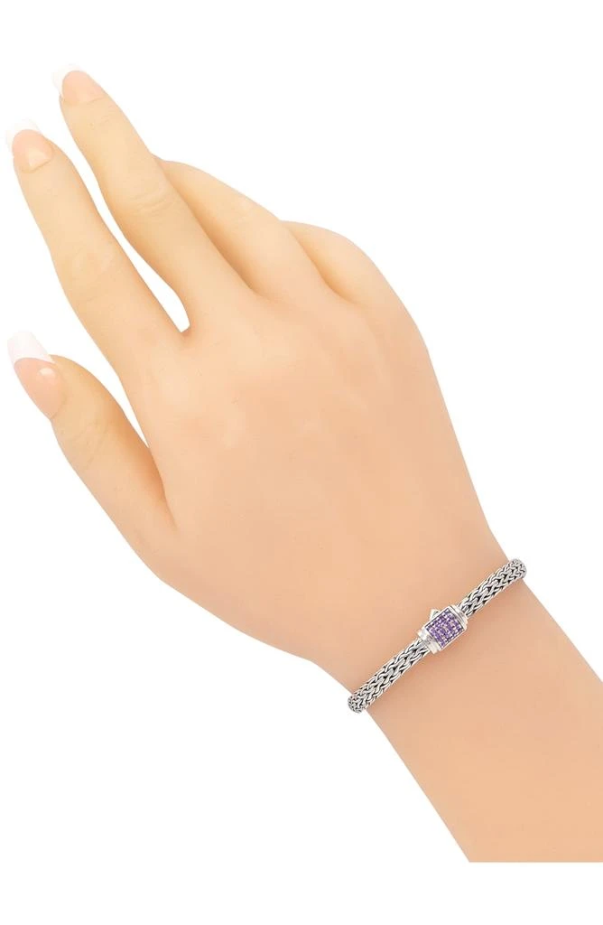 商品DEVATA|Sterling Silver Semiprecious Stone Chain Bracelet,价格¥899,第3张图片详细描述