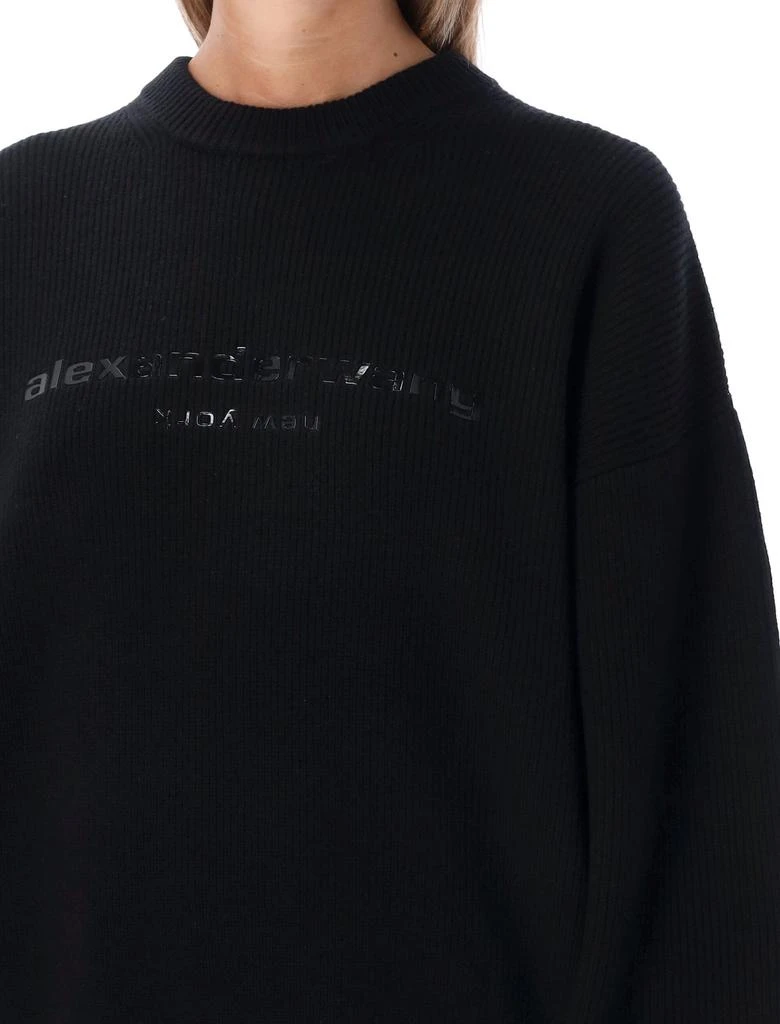 商品Alexander Wang|Alexander Wang Logo Printed Crewneck Sweatshirt,价格¥3572,第4张图片详细描述