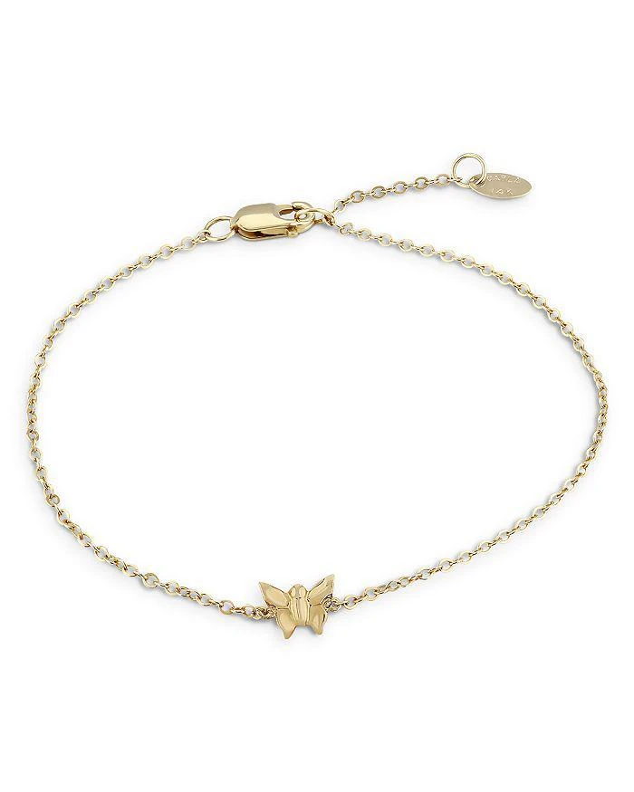 商品Moon & Meadow|14K Yellow Gold Butterfly Chain Bracelet,价格¥1174,第1张图片