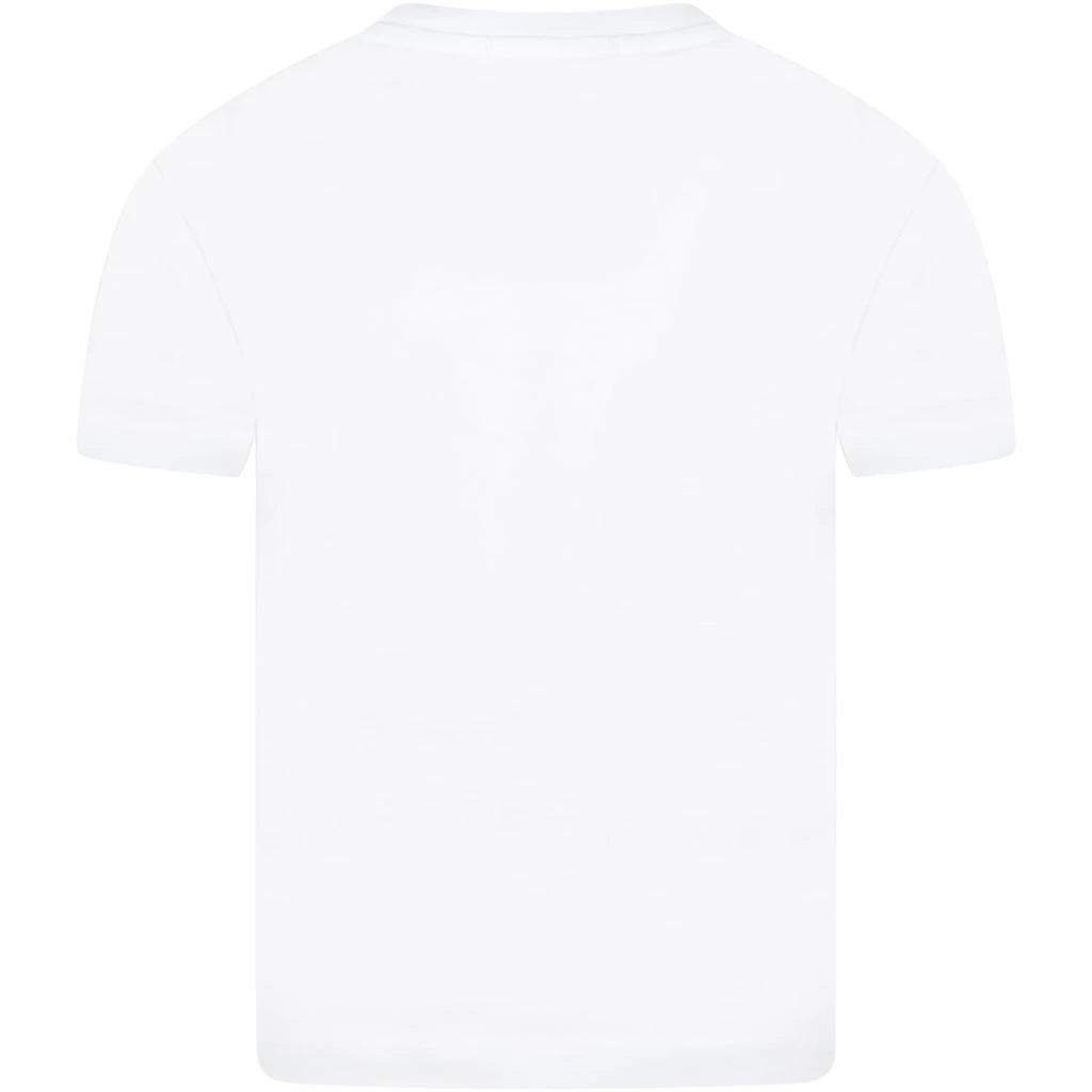 商品MSGM|White T-shirt For Kids With Logo,价格¥511,第2张图片详细描述