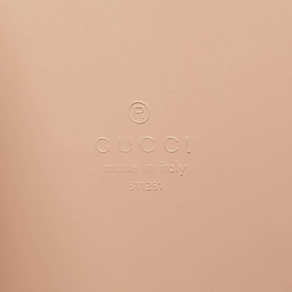 Gucci Beige Rubber Logo Cut Out Handle Tote商品第10张图片规格展示