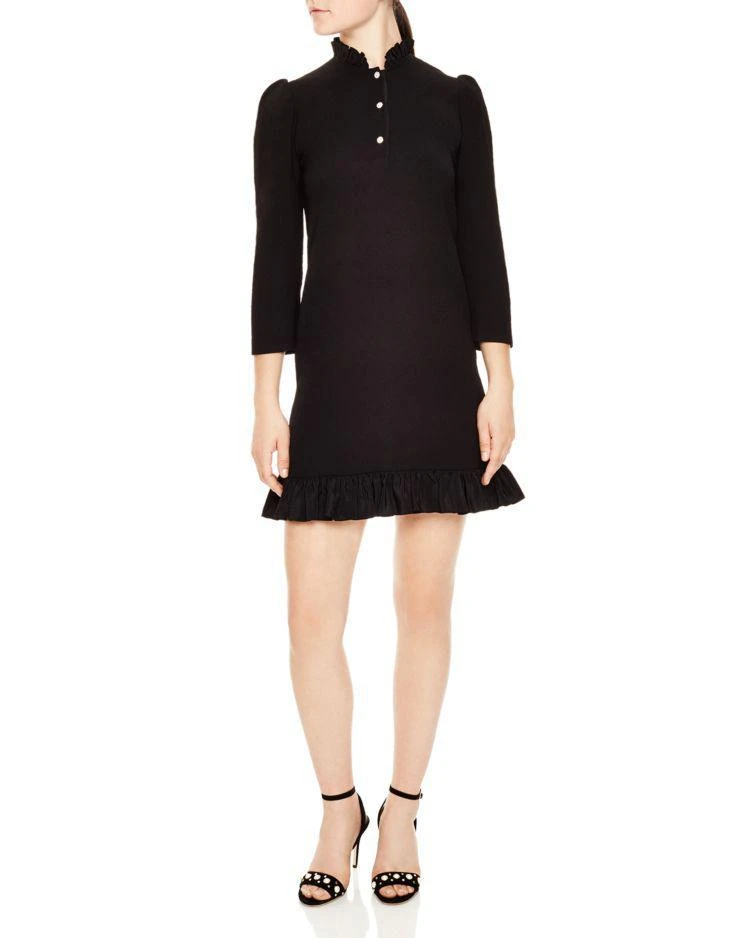 商品Sandro|Felice Front-Button Ruffled-Hem Mini Dress,价格¥1740,第1张图片