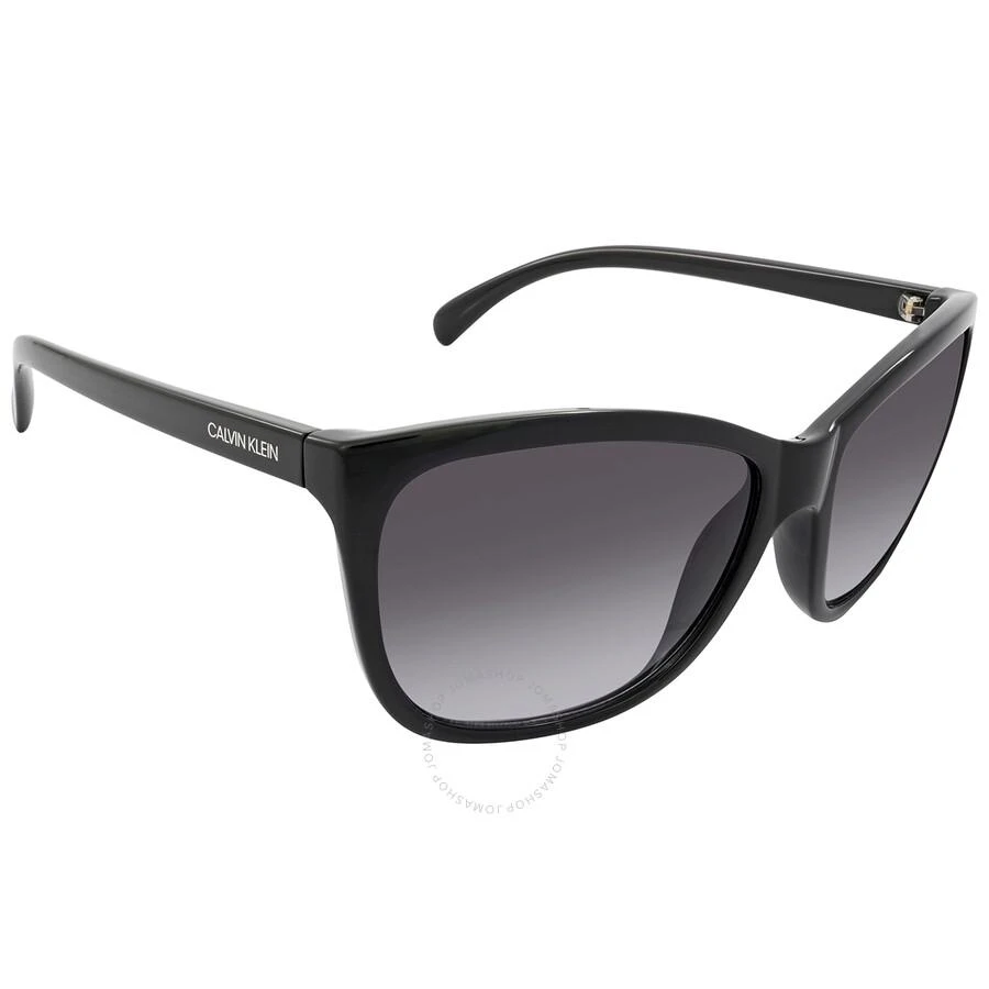商品Calvin Klein|Calvin Klein Grey Gradient Oversized Ladies Sunglasses CK19565S 001 60,价格¥296,第3张图片详细描述