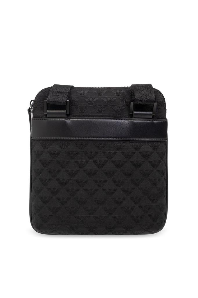 EMPORIO ARMANI ロゴ総柄 メッセンジャーバッグ Emporio Armani logo-jacquard Messenger Bag | Black | FARFETCH