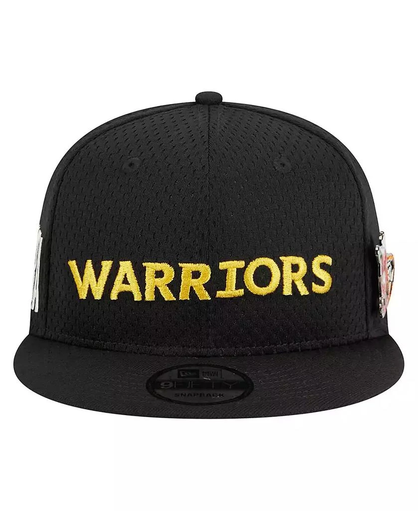 商品New Era|Men's Black Golden State Warriors Post-Up Pin Mesh 9FIFTY Snapback Hat,价格¥277,第2张图片详细描述