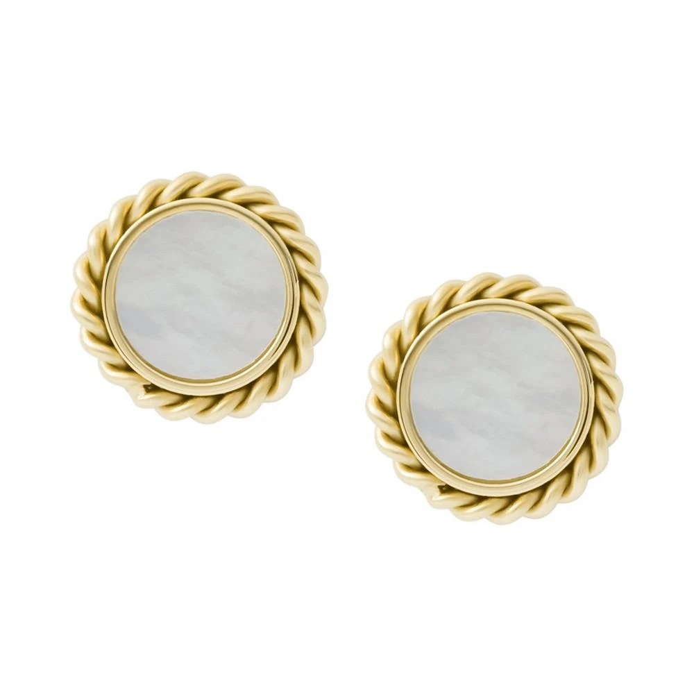 商品Fossil|Val Vintage-Like Heritage Mother of Pearl Stud Earrings,价格¥339,第1张图片