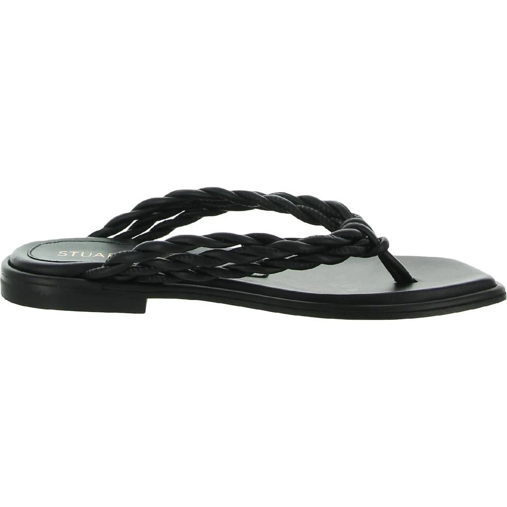 商品Stuart Weitzman|Stuart Weitzman Womens Calypso Flat Sandal Flat Open-Toe Flip-Flops,价格¥430,第3张图片详细描述