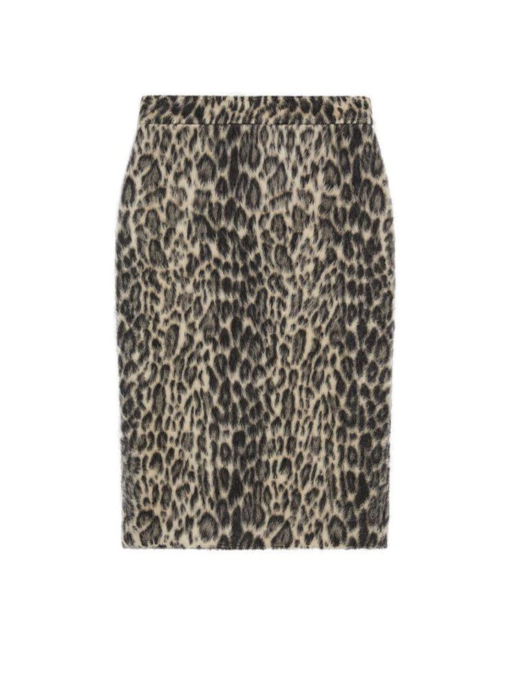 商品Max Mara|Max Mara Studio Leopard Print Pencil Skirt,价格¥1989,第1张图片