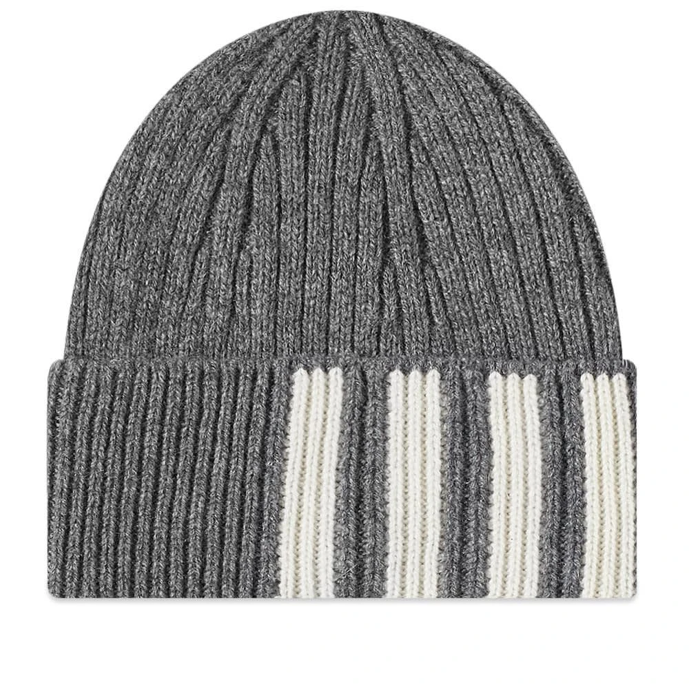 商品Thom Browne|Thom Browne Cashmere 4 Bar Beanie,价格¥1401,第1张图片