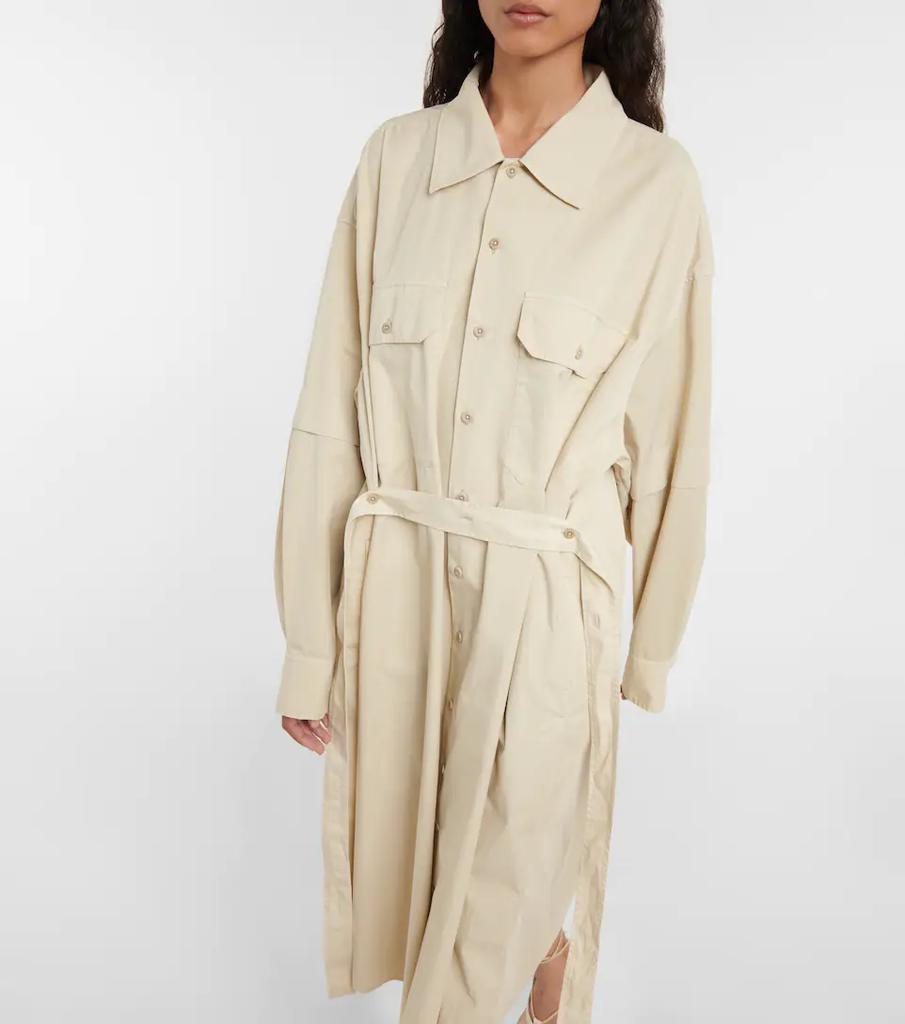 商品Lemaire|大廓形棉质斜纹布中长连衣裙,价格¥5525,第7张图片详细描述