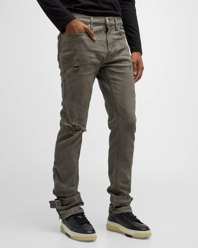 商品Hudson|Men's Jack Distressed Flare Jeans,价格¥826,第1张图片