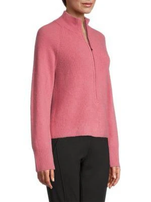 商品Tahari|Cashmere Zip-Up Sweater,价格¥485,第3张图片详细描述