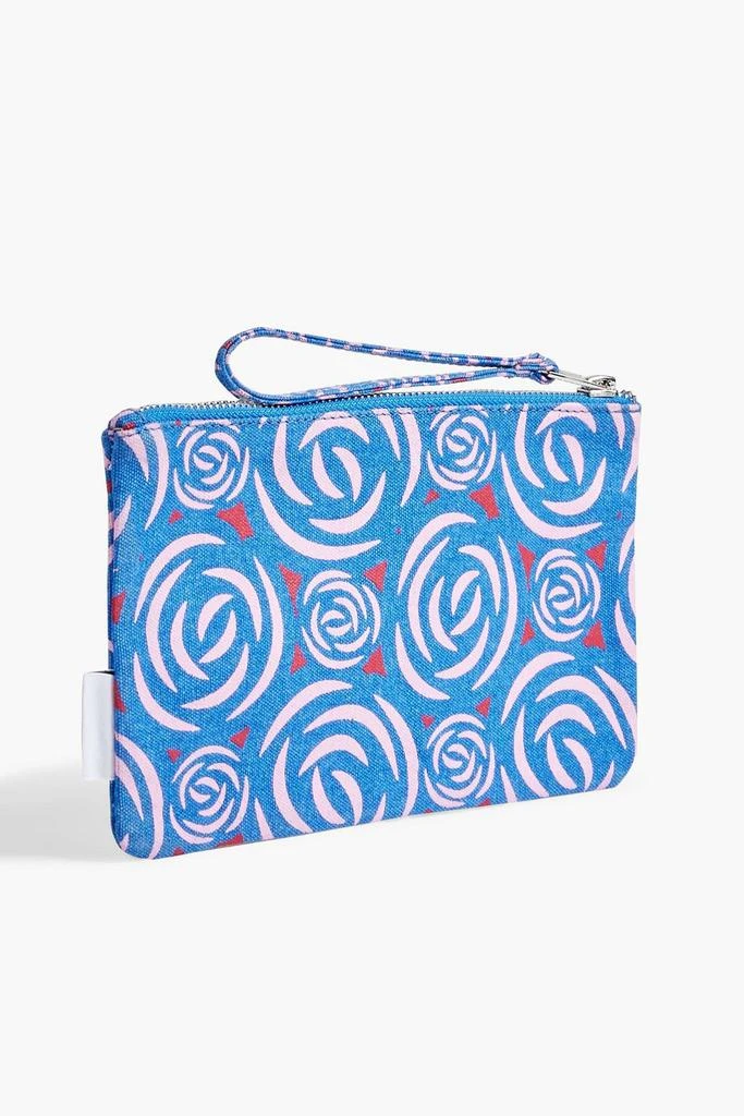 商品Ganni|Printed organic cotton-canvas pouch,价格¥142,第3张图片详细描述