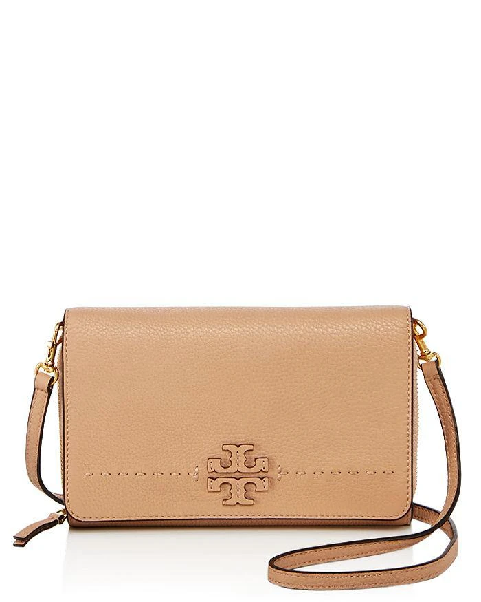 商品Tory Burch|McGraw Flat Leather Wallet Crossbody,价格¥1561,第1张图片