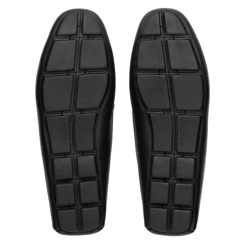 商品Prada|【预售3-7天】普拉达 Saffiano系列 男士黑色皮革乐福鞋2DD164_053_F0002_F_U00I,价格¥6209,第6张图片详细描述