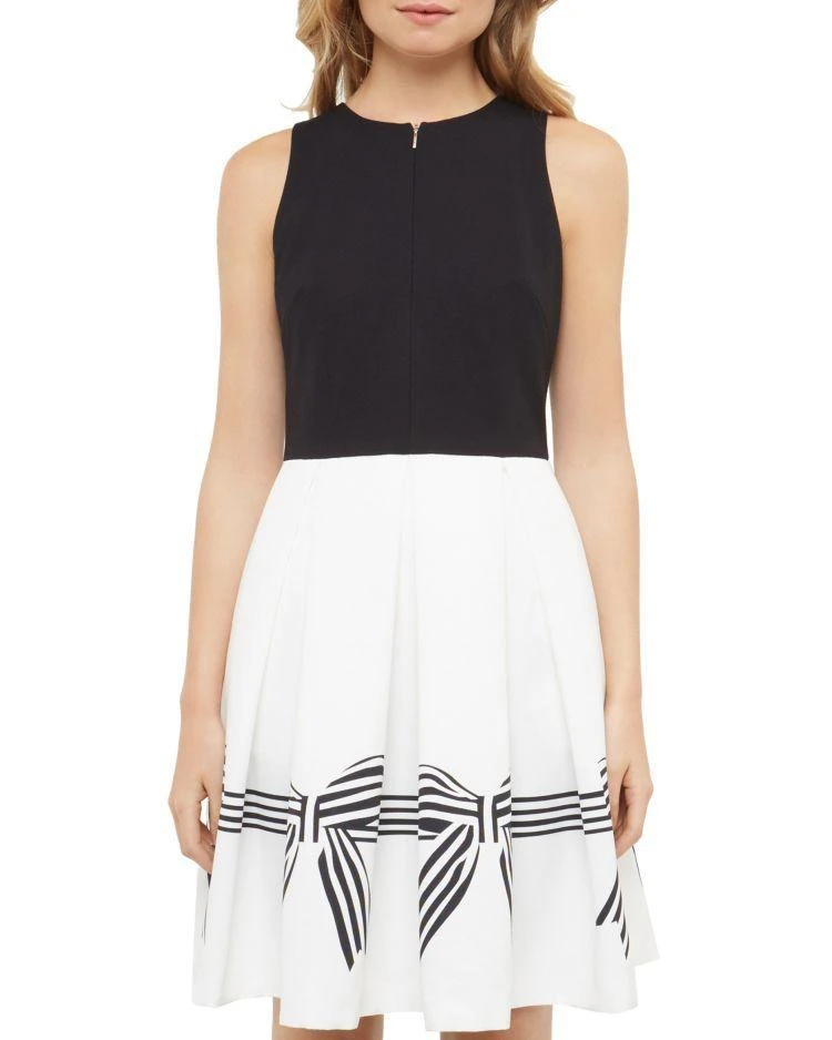 商品Ted Baker London|Natalea Bow Stripe A-Line Dress,价格¥1547,第3张图片详细描述