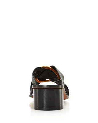 商品Chloé|Women's Rony Leather Mid-Heel Sandals,价格¥1535,第4张图片详细描述